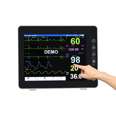 Màn hình TFT màu 8 inch Multi Parameter Patient Monitor với chứng nhận ISO và tương thích Trolley / Wall Bracket