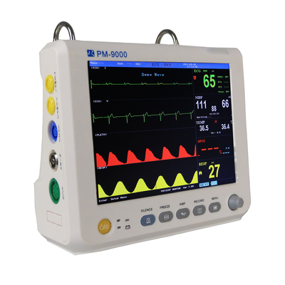 8 inch Màu TFT LCD Đa thông số Màn hình bệnh nhân 5 Dẫn điện tâm đồ cho ICU CCU HOẶC