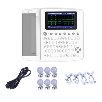 Máy đo điện tâm đồ 7 inch EKG Máy điện tâm đồ 12 kênh Phần mềm PC ECG