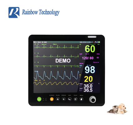 Máy ECG thú y y tế Thiết bị theo dõi pin / nguồn điện AC
