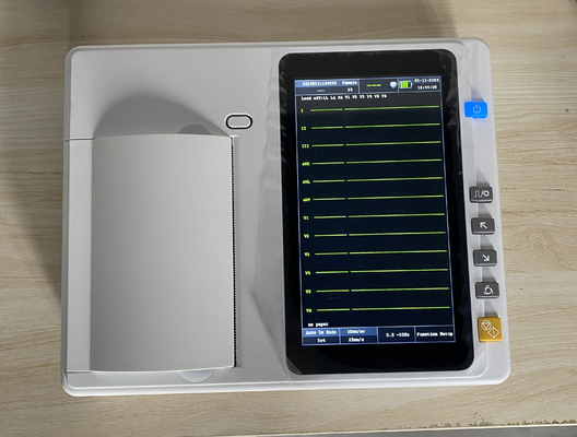 Máy in điện tim mạch 3/6 kênh Máy in nhiệt độ độ phân giải cao Máy theo dõi ECG di động