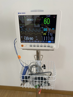 Máy theo dõi bệnh nhân máy theo dõi bệnh nhân ICU con người với máy in và xe đẩy