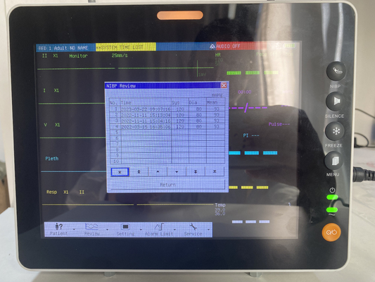 8 inch CCU Vital Sign Modular Patient Monitor 6 tham số thiết bị giám sát y tế