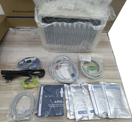 Máy theo dõi bệnh nhân 6 thông số có xe đẩy cạnh giường và nguồn điện 1 năm bảo hành