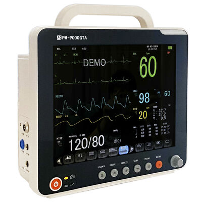 12.1 Inch TFT Screen Multi Parameter Patient Monitor với SpO2/ECG/PR/NIBP/TEMP/RESP cho IC bệnh viện
