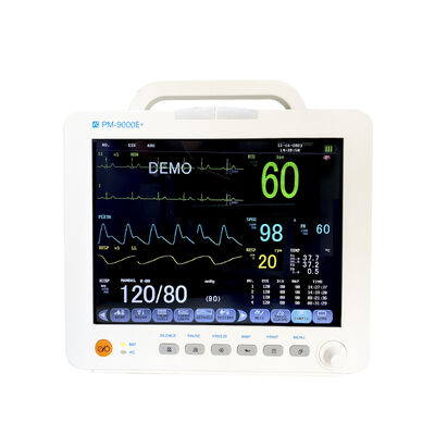 Máy theo dõi bệnh nhân ICU đa năng di động với màn hình LCD màu 12,1 inch, có thể gắn trên xe đẩy/giá treo tường và trọng lượng nhẹ 3,9 KG