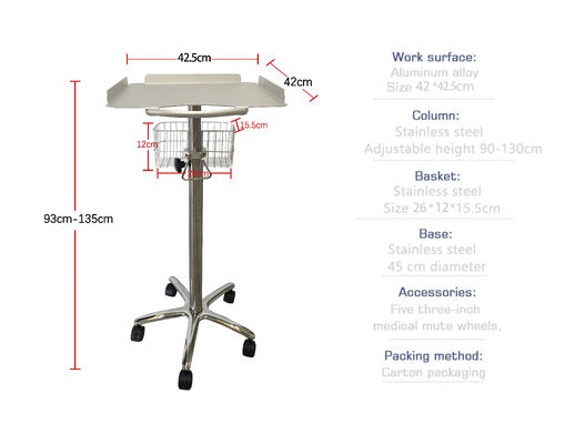 Wholesale Price Modern Portable Movable Trolley Cart for ECG Machine