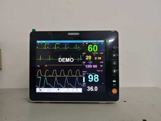 Màn hình LCD màu 8 inch Multi Parameter Patient Monitor Chất đo lường ISO được chứng nhận lớp II với bảo hành 1 năm