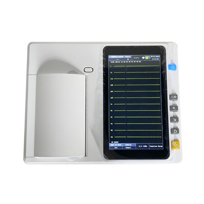 Máy EKG y tế màn hình cảm ứng 7 inch với máy in mảng nhiệt để phân tích thời gian thực / ngoại tuyến