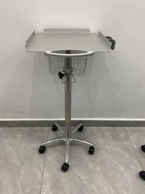 Đồ tải ECG Trolley Độ cao điều chỉnh siêu âm Trolley Y tế nhôm hợp kim Trolley