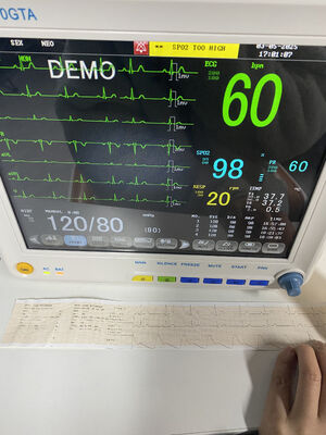 Máy theo dõi bên giường di động với EKG SPO2 NIBP TEMP RESP Tùy chọn ETCO2-Class II Bảo hành 1 năm