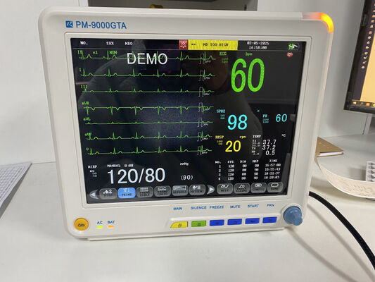 Máy theo dõi bên giường di động với EKG SPO2 NIBP TEMP RESP Tùy chọn ETCO2-Class II Bảo hành 1 năm