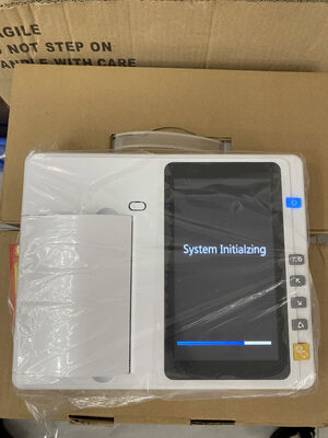 Máy ECG cầm tay 3/6 kênh với màn hình cảm ứng 7 inch, máy in mảng nhiệt để phân tích thời gian thực/ngoại tuyến