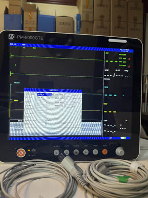 Portable 15-Inch Screen Patient Monitor Vital Signs Multi Parameter Optional Etco2 Patient Monitor