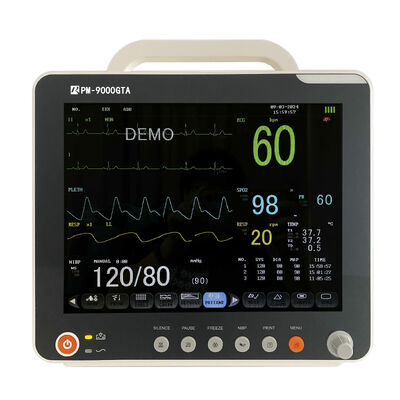 Monitor Paziente Portatile Multi-Parametro con Display LCD a Colori da 12,1 Pollici, Compatibile con Carrello/Supporto a Parete